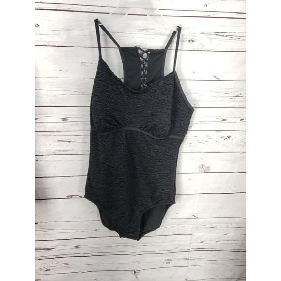 Just My Size One PIece Black Coraet‎ Back Swim Bathing suit Swimwear 20W - Picture 13 of 13